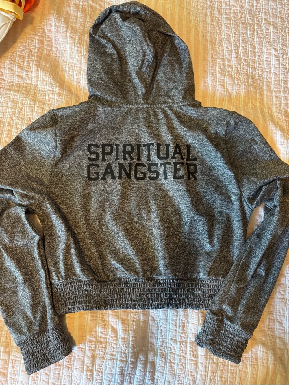 Spiritual Gangster Heather Gray Hooded Pullover with Logo